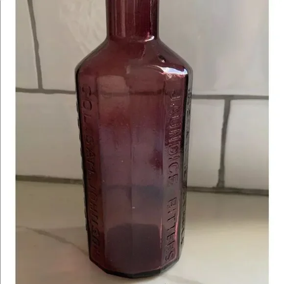Lancaster’s Jaundice Bitters Amethyst Bottle 1852 - Picture 2 of 8